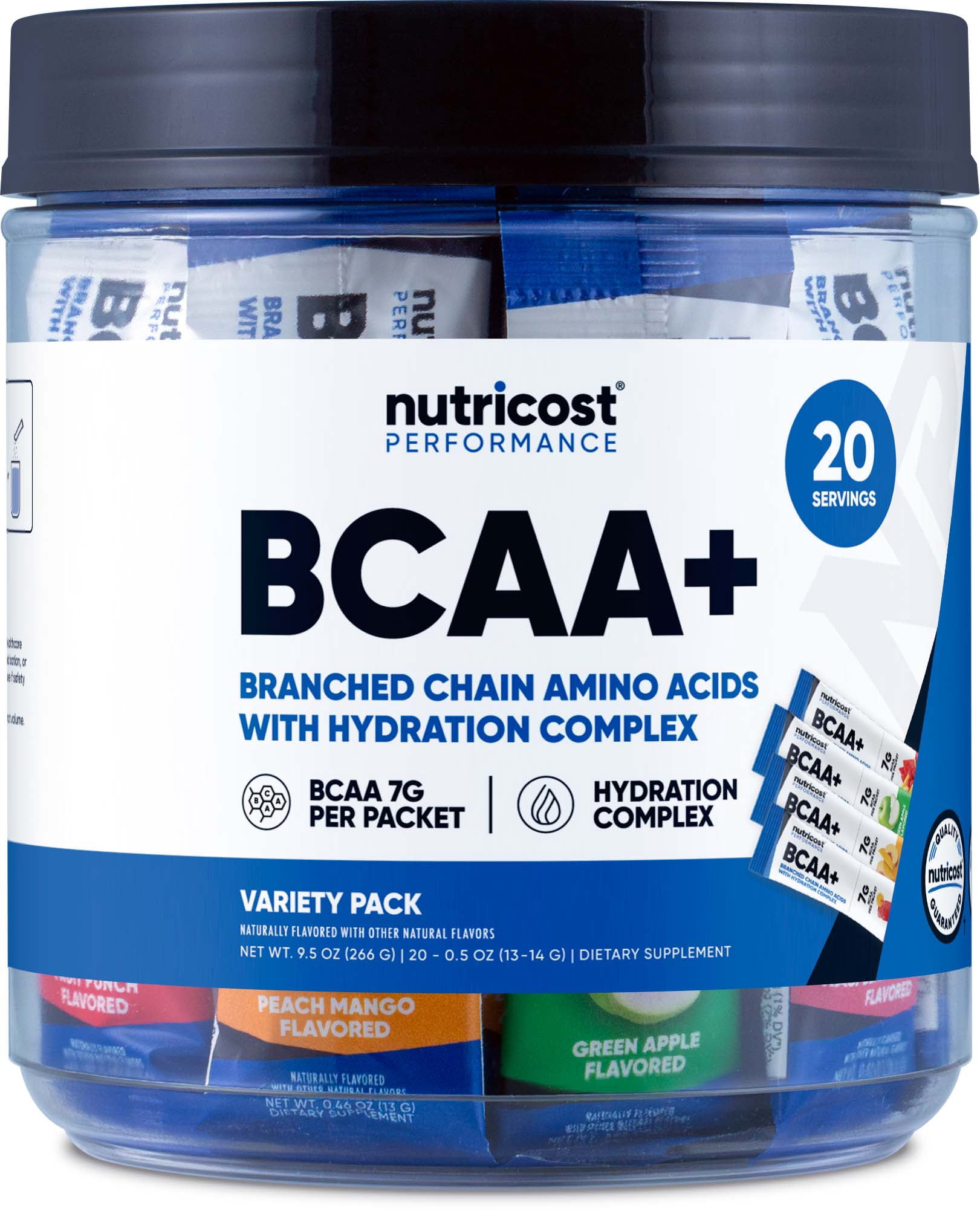 Nutricost BCAA+ Hydration Variety Pack (20 Stickpacks) - Branched Chain ...