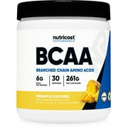Nutricost BCAA Powder - 211, Pineapple 30 Servings, Amino Acids Supplement