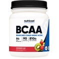 thumbnail image 1 of Nutricost BCAA Powder- 2:1:1 (Strawberry Kiwi) 90 Servings - Non-GMO Amino Acids, 1 of 5