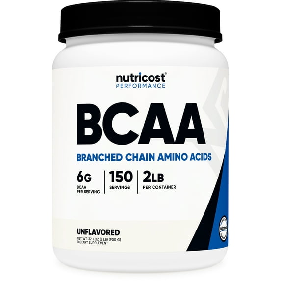 Nutricost BCAA Powder 2:1:1 (Unflavored) 150 Servings- Amino Acid Supplement