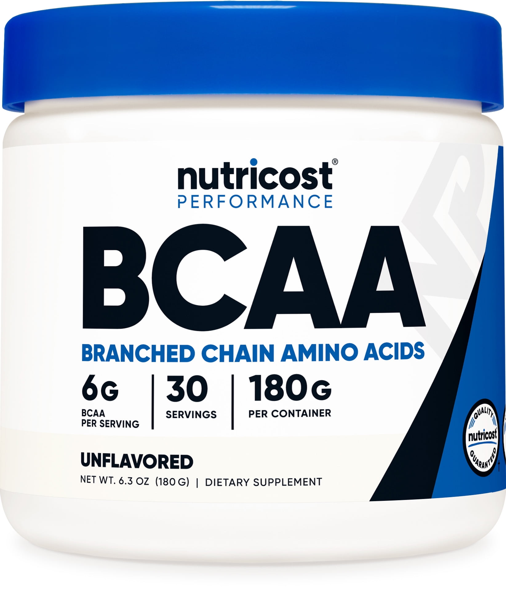 Nutricost BCAA Powder- 2:1:1 (Unflavored) Supplement 30 Servings