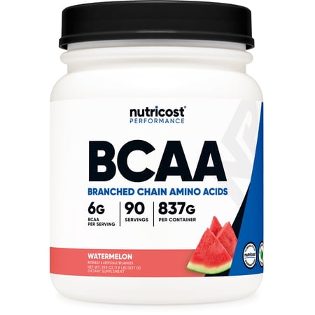 Nutricost BCAA Powder- 2:1:1 (Watermelon) 90 Servings - Amino Acid Supplement