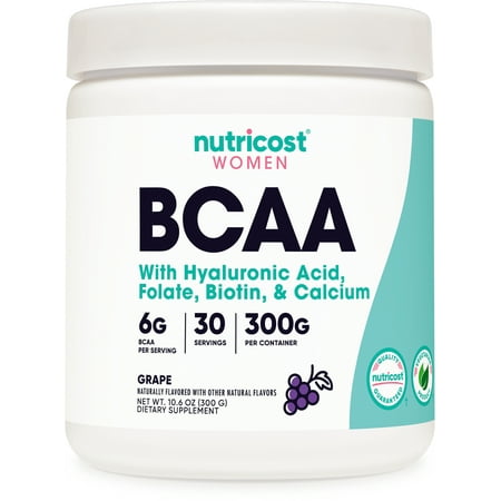 Nutricost BCAA Powder for Women (Grape) 30 Servings - Amino Acids Supplement