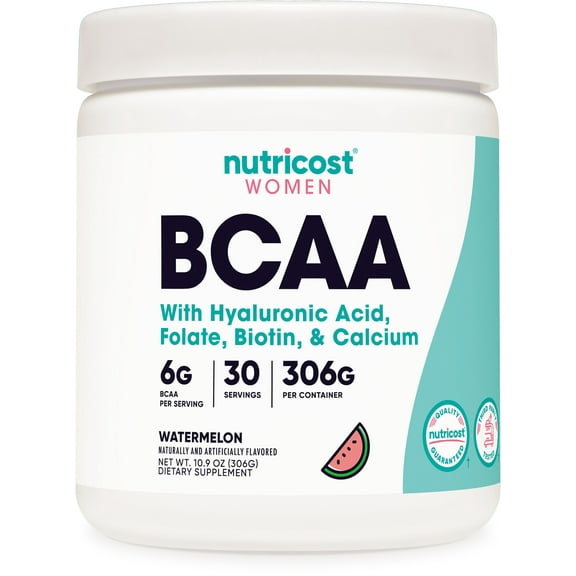 Nutricost BCAA Powder for Women Supplement (Watermelon) 30 Servings