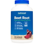 Nutricost Beet Root 2400mg, 180 Capsules - Supplement made with Organic Beet Root, 60 Servings