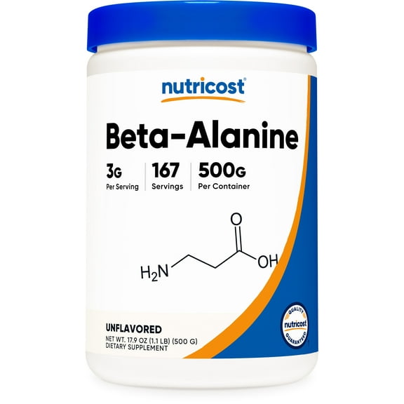 Nutricost Beta Alanine Powder 500 Grams - Pure Beta Alanine Supplement