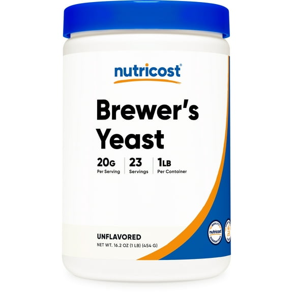 Nutricost Brewer's Yeast 16oz - 20 Grams per Serving, Powder - Non-GMO