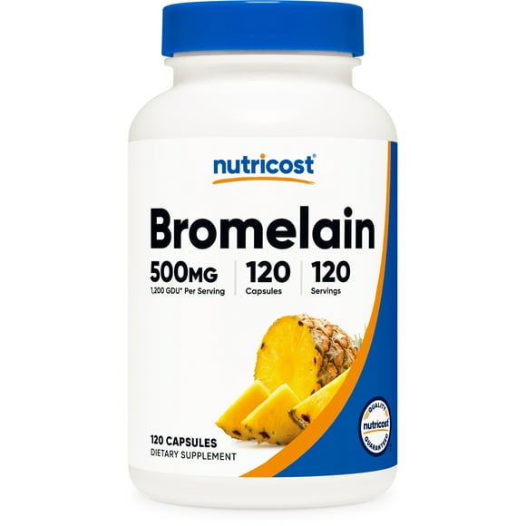 Nutricost Bromelain Supplement 500mg, 120 Vegetarian Capsules