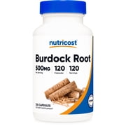 Nutricost Burdock Root 500mg, 120 Capsules - Gluten Free, Non-GMO, Vegetarian Friendly Supplement