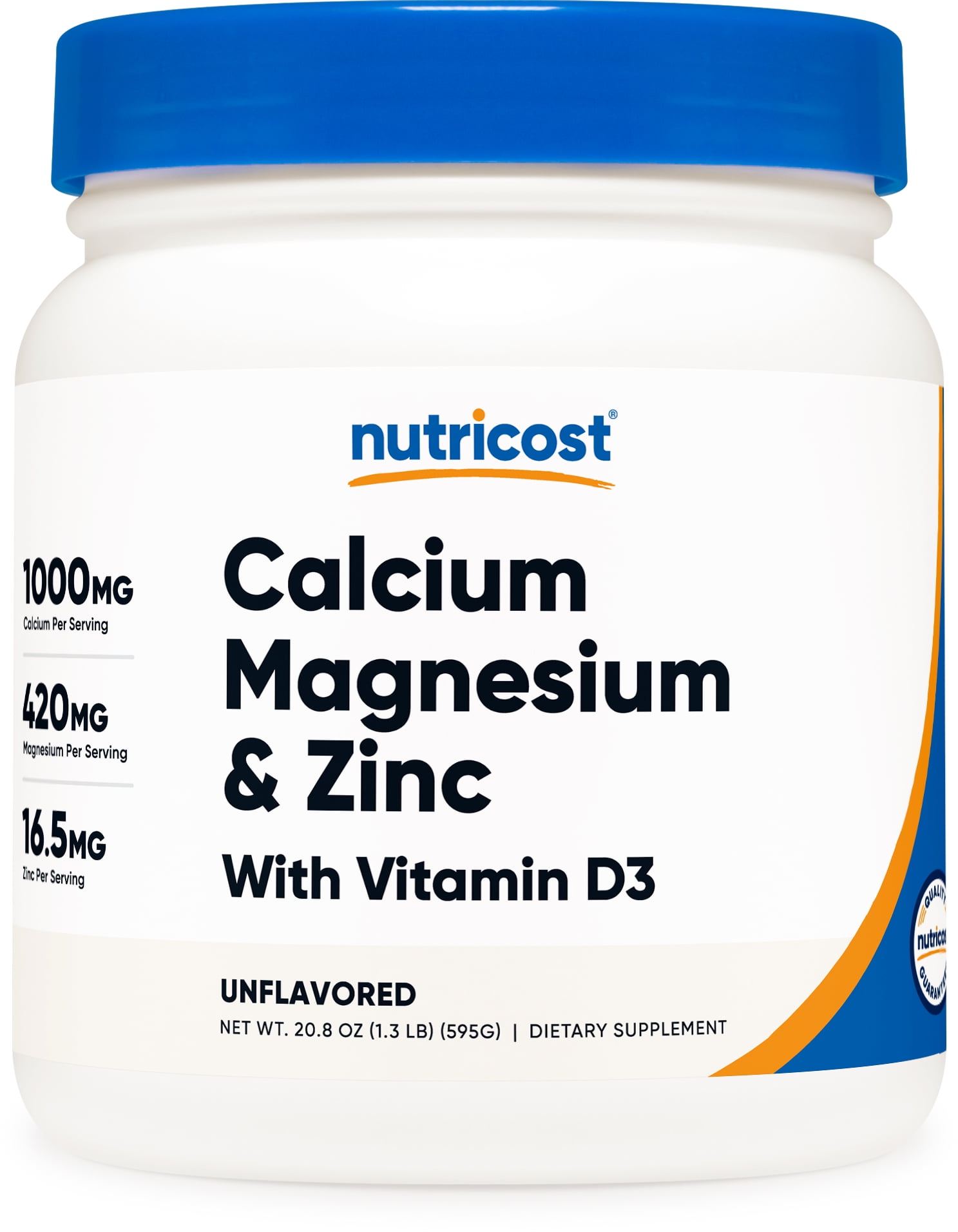 Nutricost Calcium Magnesium Zinc with Vitamin D3 Powder, 60 Servings