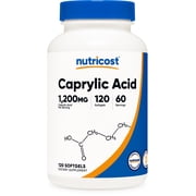 Nutricost Caprylic Acid 1200mg, 120 Softgels, 60 Servings - GMO Free and Gluten Free