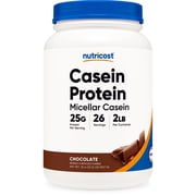 Nutricost Casein Protein Powder 2lb Chocolate - 100% Micellar Casein