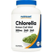 Nutricost Chlorella Capsules 500mg, 240 Capsules, Supplement