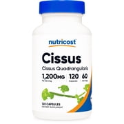 Nutricost Cissus Quadrangularis 600mg 120 Capsules - Gluten Free, Non-GMO, and Vegetarian Friendly
