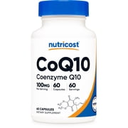 Nutricost CoQ10 100mg, 60 Vegetarian Capsules - Non-GMO, Gluten Free Supplement