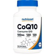 Nutricost CoQ10 Softgels (120 Servings / 100 Mg CoQ10 Per Serving) | Better Absorption, Ultra Pure CoQ10 Supplement - Gluten Free, Non-GMO Softgels