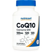 Nutricost CoQ10 Softgels (120 Servings / 100 Mg CoQ10 Per Serving) | Better Absorption, Ultra Pure CoQ10 Supplement - Gluten Free, Non-GMO Softgels