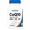 thumbnail image 1 of Nutricost CoQ10 Supplement 100mg, 120 Vegetarian Capsules, 120 Servings, 1 of 5