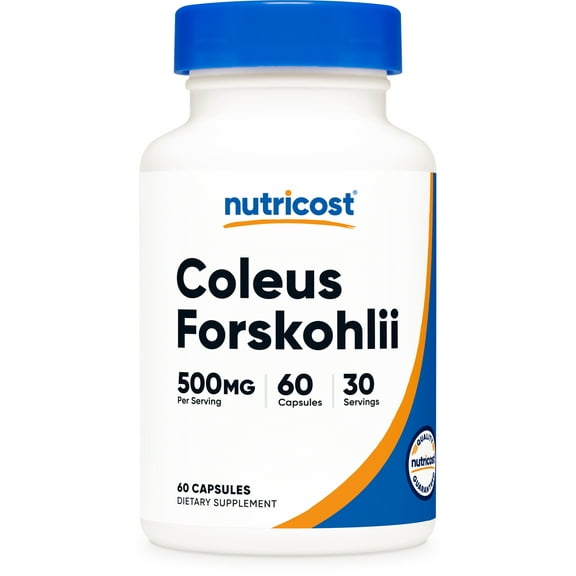 Nutricost Coleus Forskohlii 500mg, 60 Capsules - Non-GMO, Gluten Free Supplement
