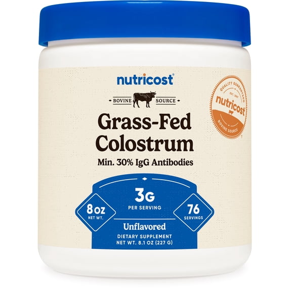 Nutricost Colostrum Powder 8 oz, 76 Servings - Non-GMO Supplement