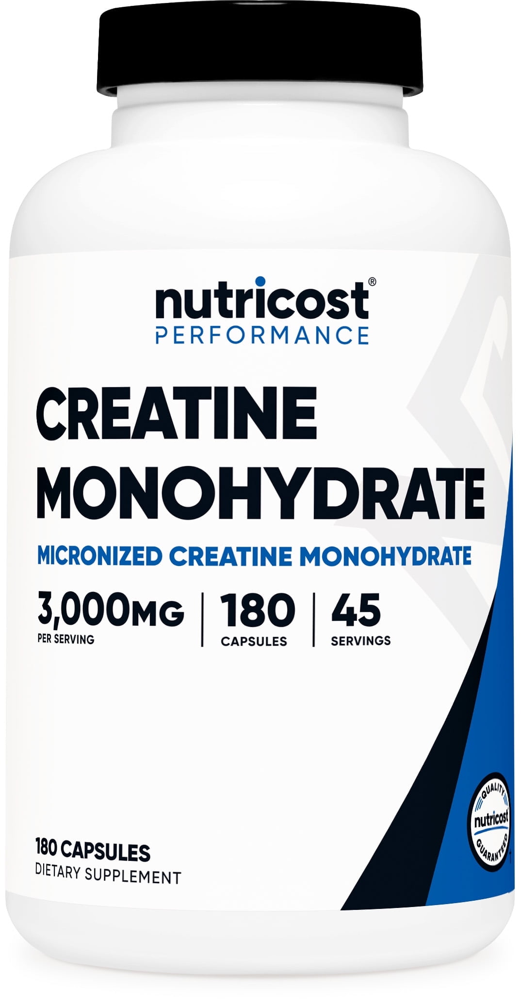 Nutricost Creatine Monohydrate 3,000mg, 180 Capsules (750mg Per Capsule) Supplement