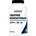 Nutricost Creatine Monohydrate 3,000mg, 180 Capsules (750mg Per Capsule