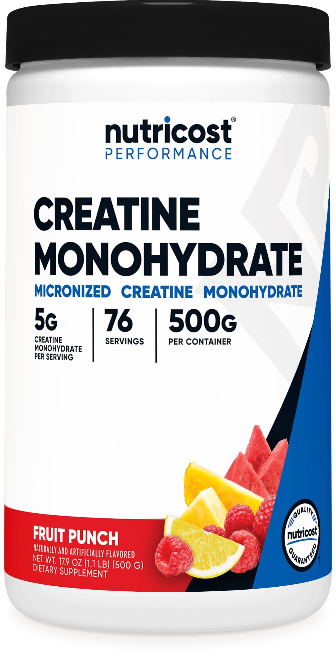 Nutricost Creatine Monohydrate Powder (500 Grams) (Fruit Punch) Supplement