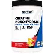 Nutricost Creatine Monohydrate Powder (500 Grams) (Fruit Punch) Supplement