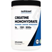 Nutricost Creatine Monohydrate Powder 500 Grams Unflavored Supplement