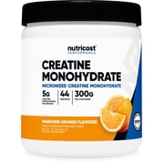 Nutricost Creatine Monohydrate Powder Mandarin Orange Flavored, 300 Grams - 5 Grams Per Serving