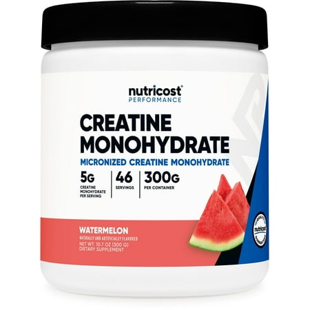 Nutricost Creatine Monohydrate Powder (Watermelon), 300 Grams