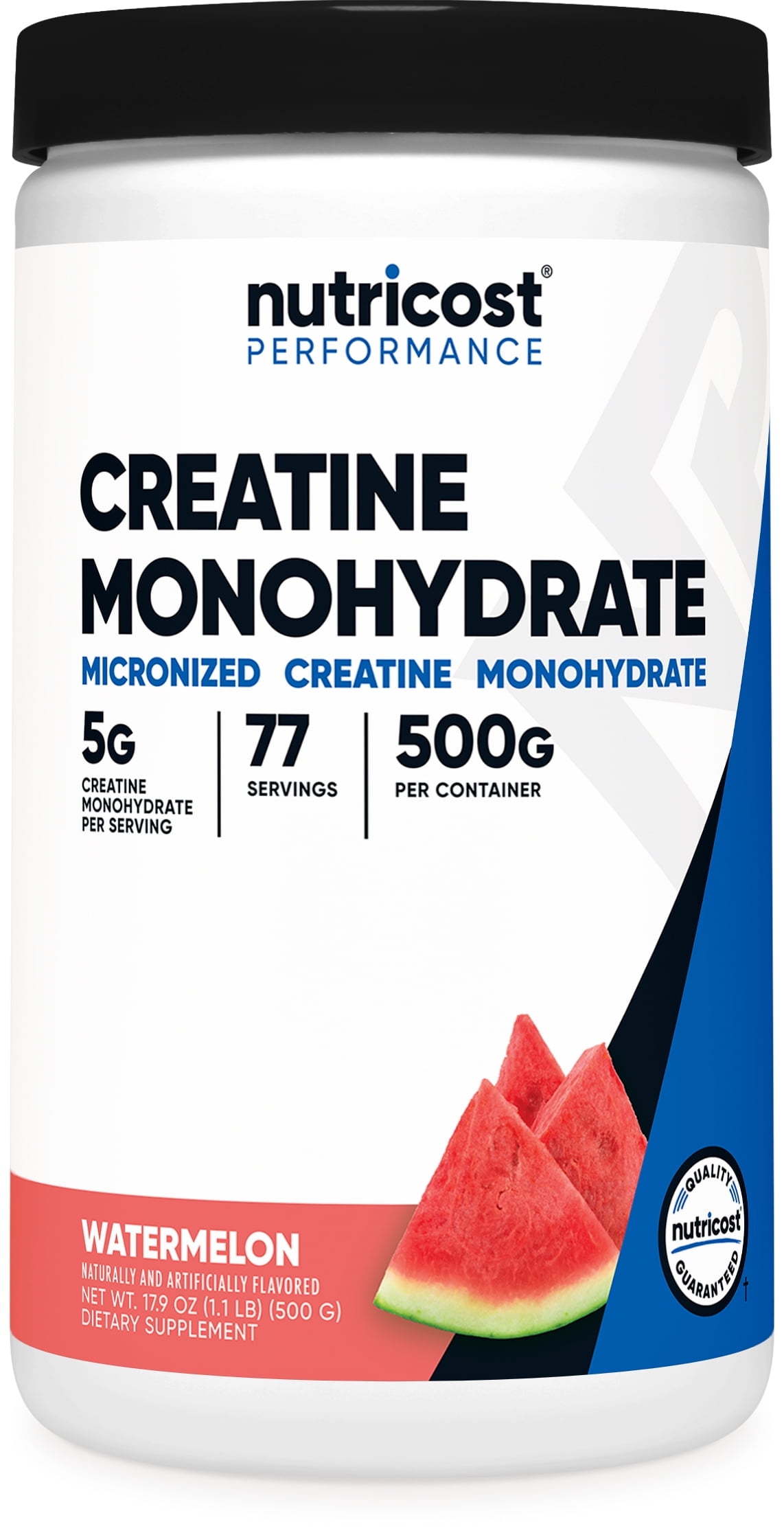 Nutricost Creatine Monohydrate Powder (Watermelon, 500 Gram) - Micronized Creatine Supplement - Vegan, Non-GMO, Gluten