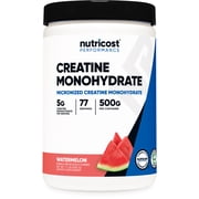 Nutricost Creatine Monohydrate Powder Watermelon, 500 Gram - Micronized Creatine Supplement - Vegan, Non-GMO, Gluten