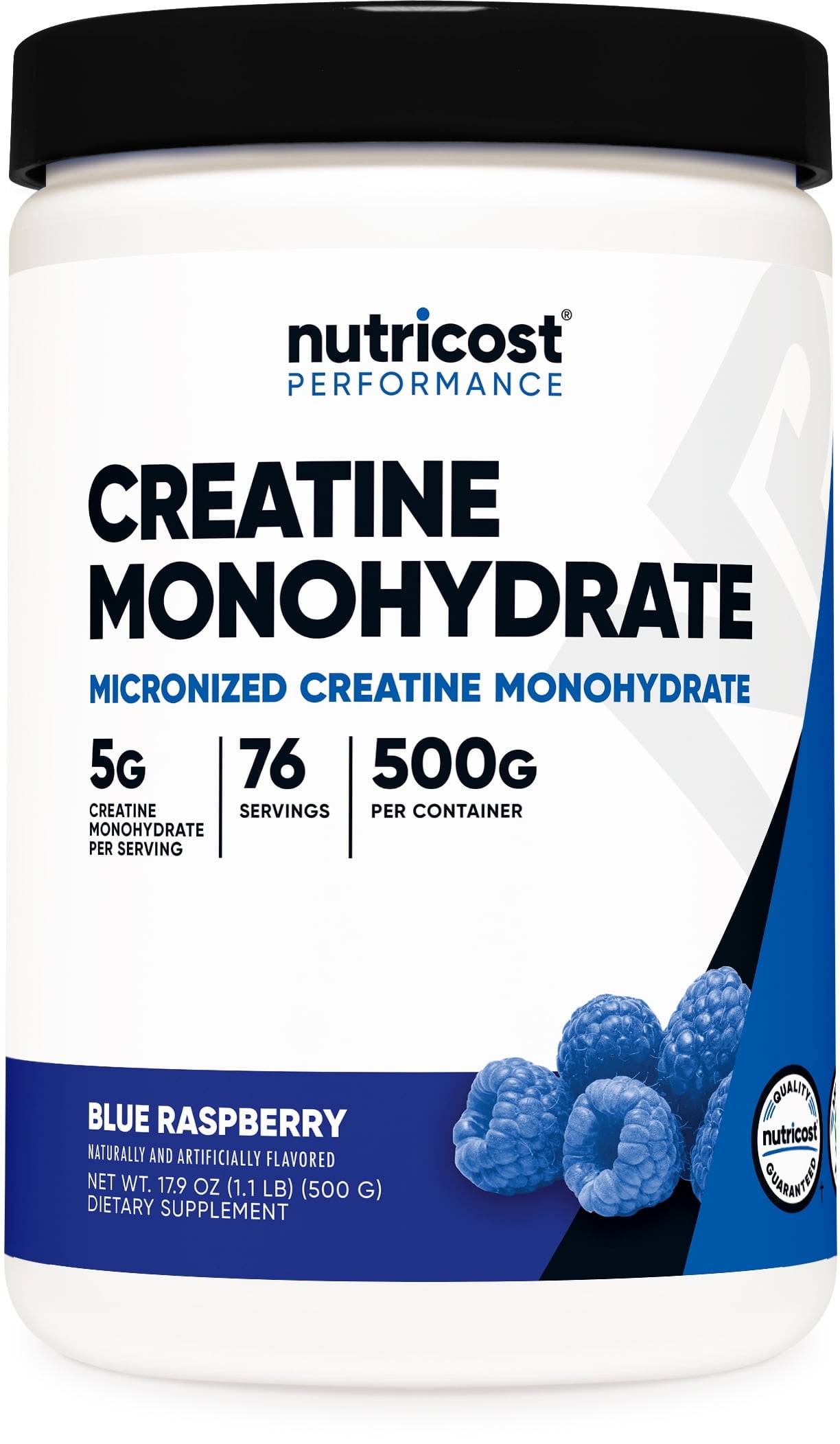 Nutricost Creatine Monohydrate Supplement Powder (500 Grams) (Blue Raspberry)