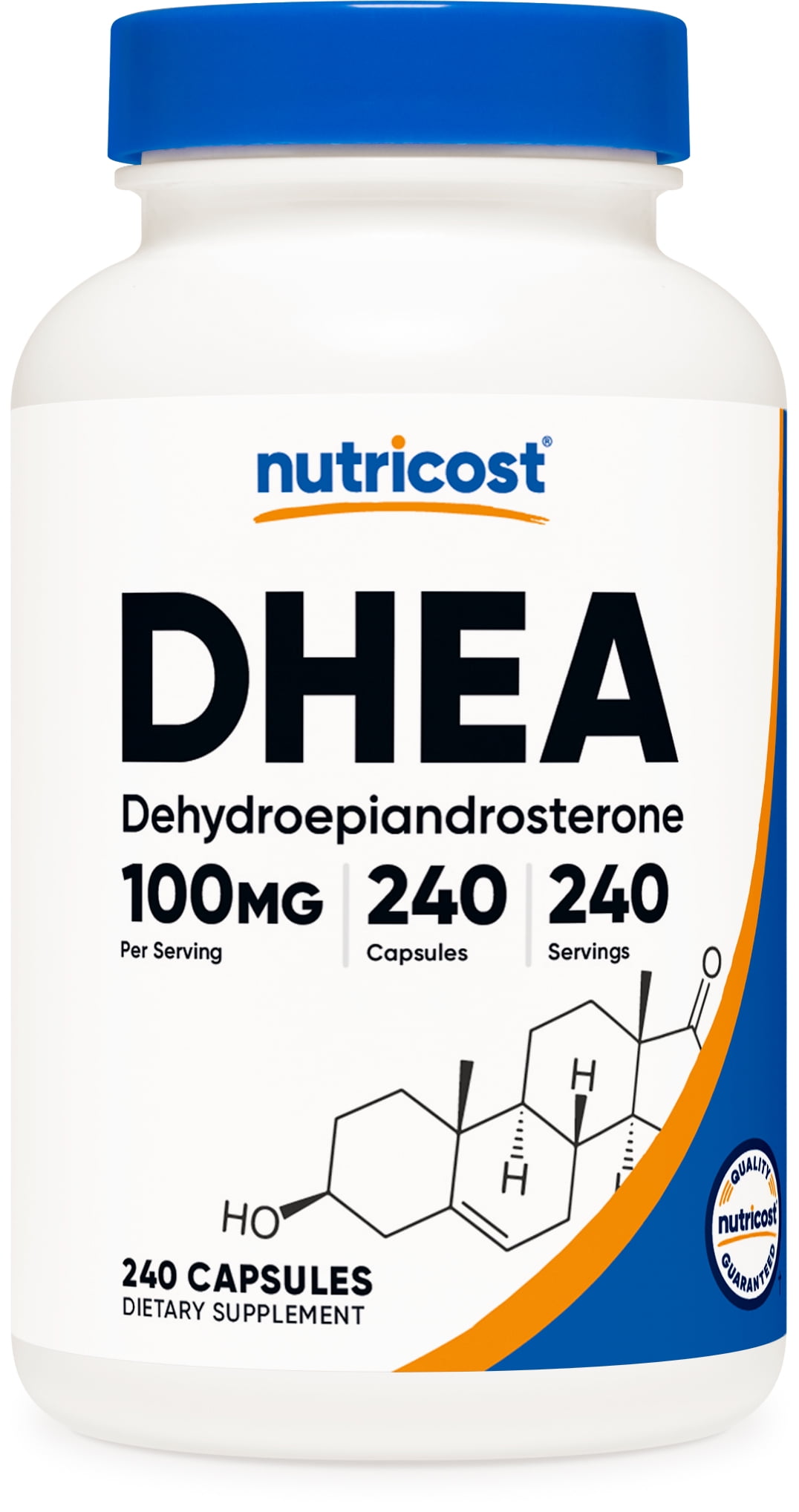 Nutricost DHEA 100mg, 240 Capsules - Gluten Free, Soy Free, Non-GMO, Supplement