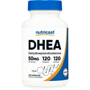 Nutricost DHEA 50mg, 120 Capsules - Gluten Free, Soy Free, Non-GMO, Supplement
