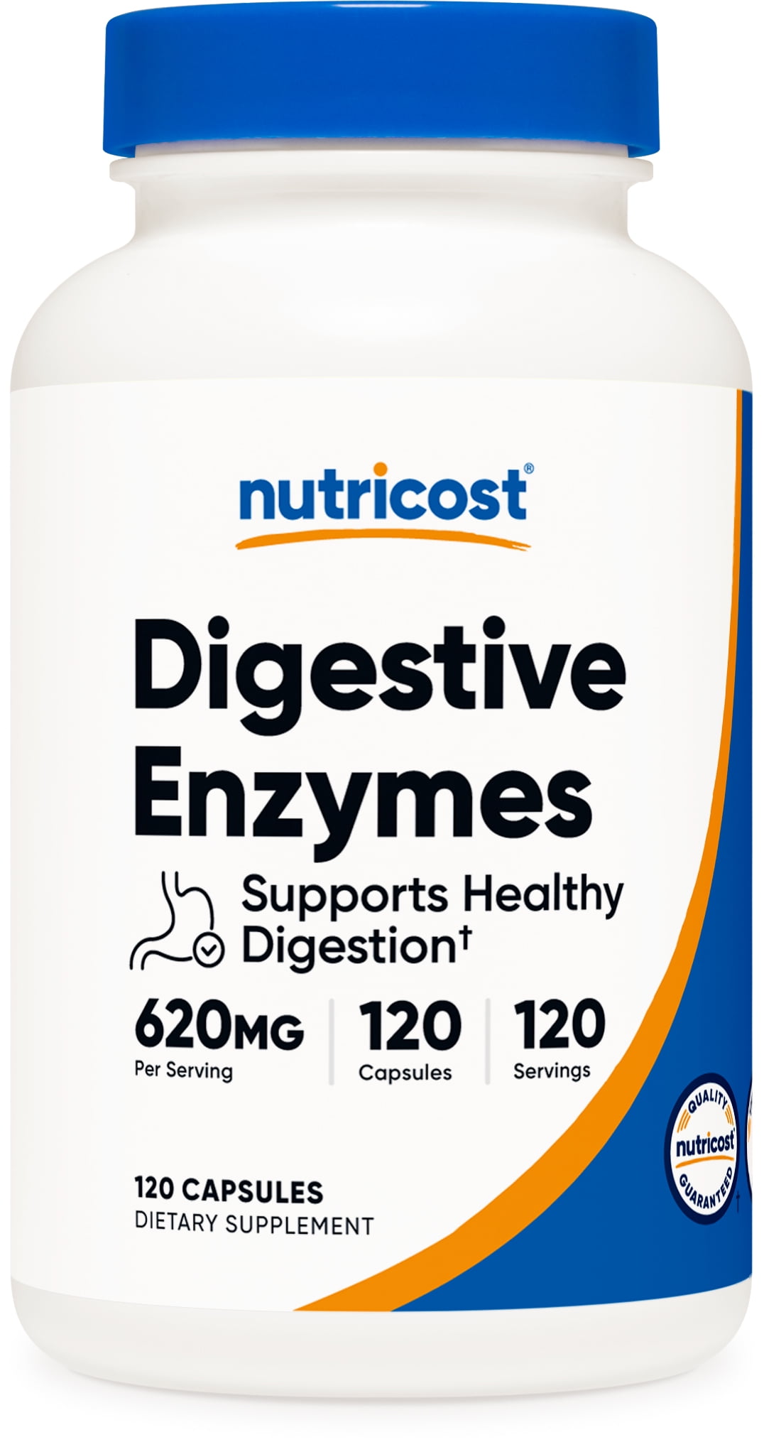 Nutricost Digestive Enzymes 620mg, 120 Vegetarian Capsules (Unisex