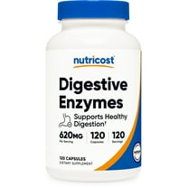 Nutricost Digestive Enzymes 620mg, 120 Vegetarian Capsules - (Unisex) Supplement