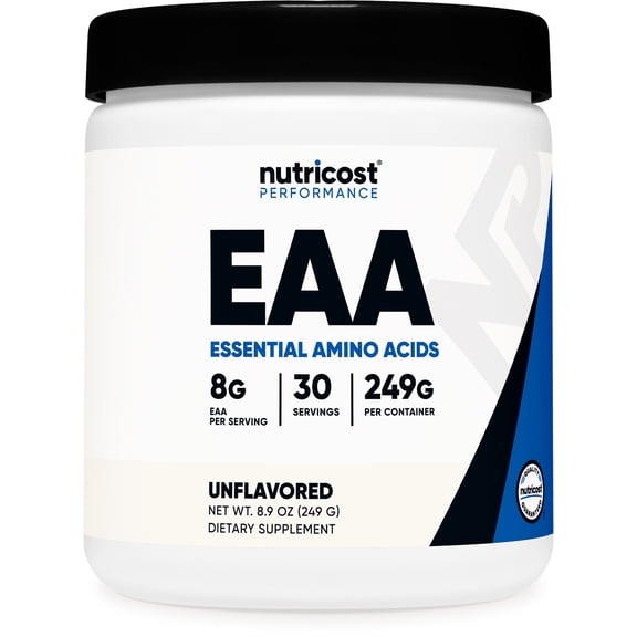 Nutricost EAA Powder 30 Servings (Unflavored) - Essential Amino Acids Supplement