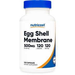 Nutricost Egg Shell Membrane, 500 MG Per Serving, 120 Capsules - GMO Free, Gluten Free