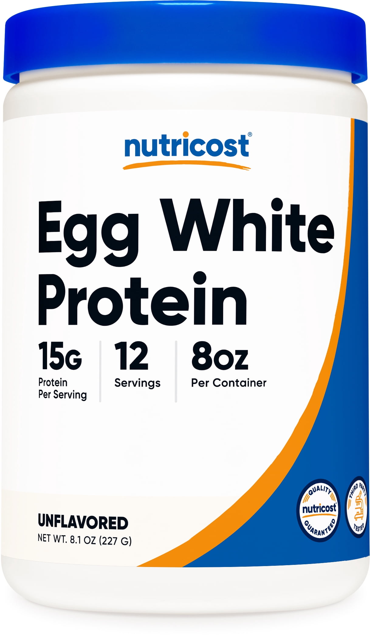 Nutricost Egg White Protein Powder 8oz (Unflavored) - Non-GMO, Gluten Free Supplement