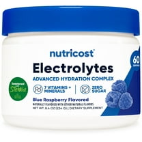 Nutricost Electrolyte Complex Powder (60 Servings, Blue Raspberry) - Hydration Supplement Drink Mix
