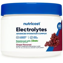 Nutricost Electrolyte Complex Powder (60 Servings, Grape) - Hydration Supplement Drink Mix