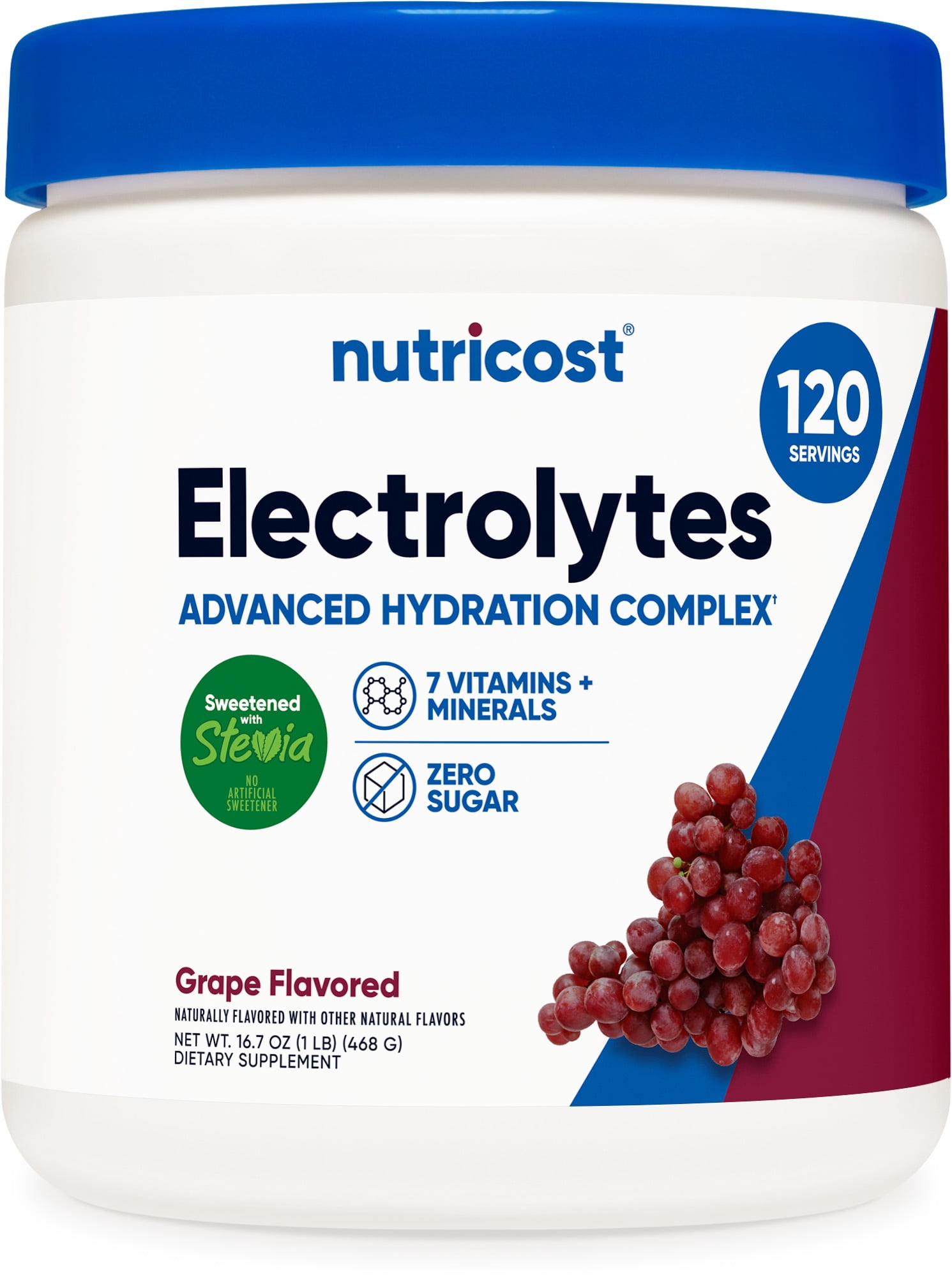 Nutricost Electrolyte Complex Powder (Grape) 120 Servings - Hydration Supplement Drink Mix with Vitamins and Minerals