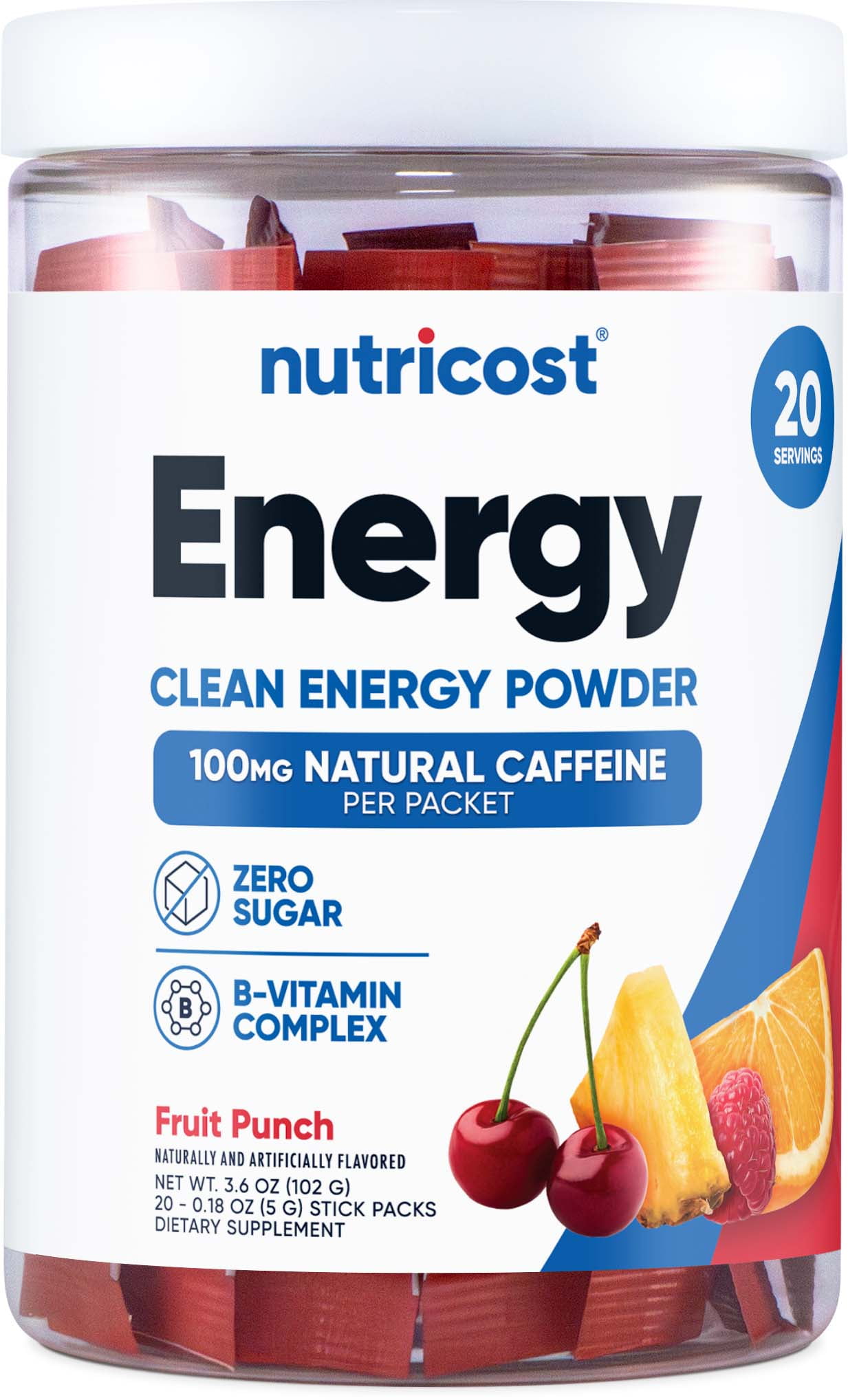 Nutricost Energy Stickpack | Herbal teas for medical supply - Walmart ...