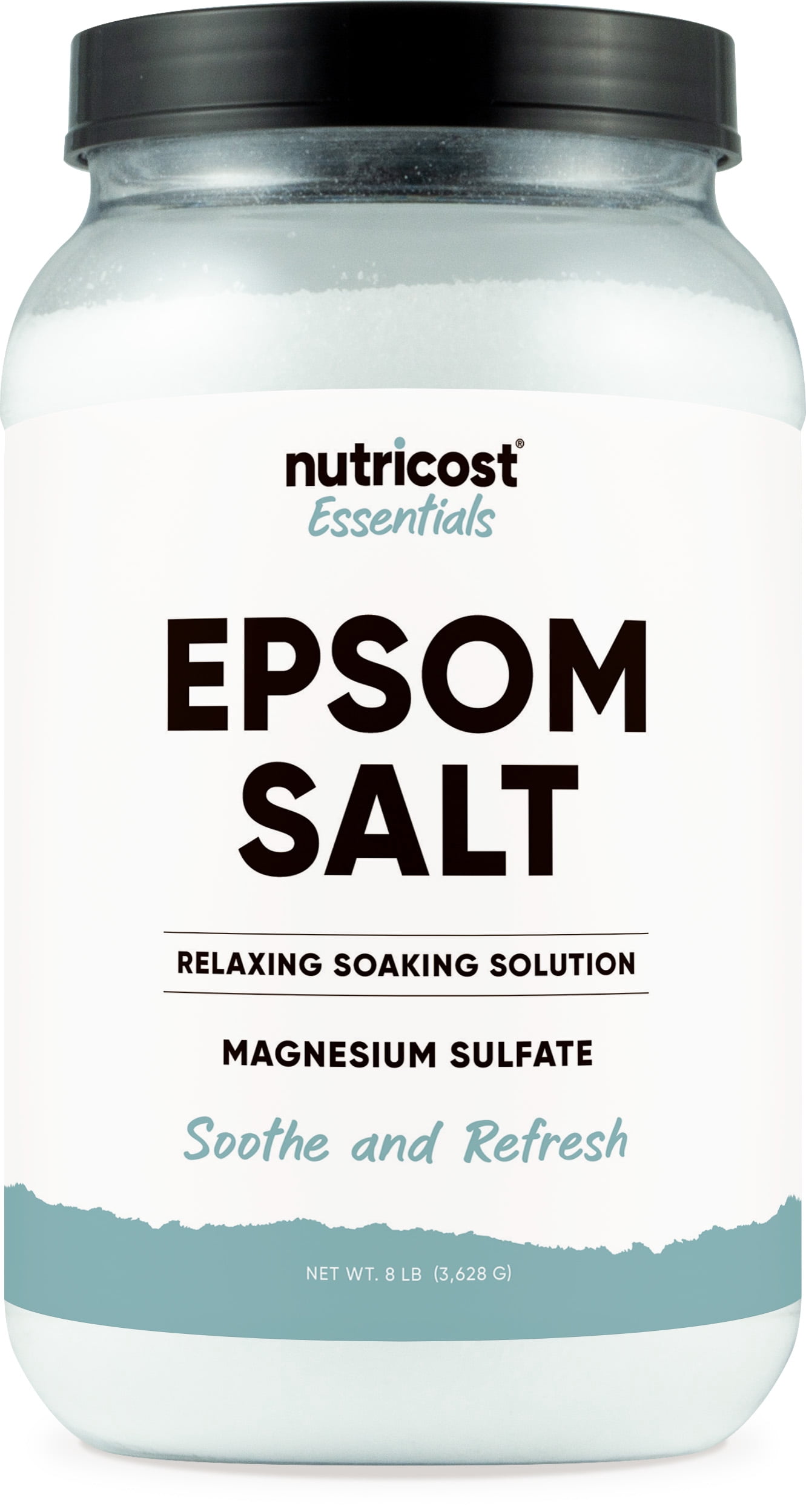 Nutricost Essential Pure Epsom Salt 8 LBS - 100% Pure Magnesium Sulfate