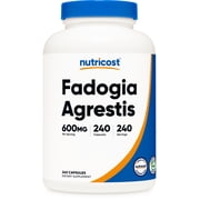 Nutricost Fadogia Agrestis (240 Capsules | 600 mg Per Serving) - Potent 10:1 Extract, Gluten Free, Non-GMO Athletic Support Supplement