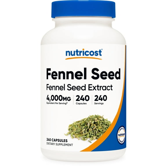Nutricost Fennel Seed (4000 mg Equivalent) 240 Capsules - Vegan Fennel Seed Supplement