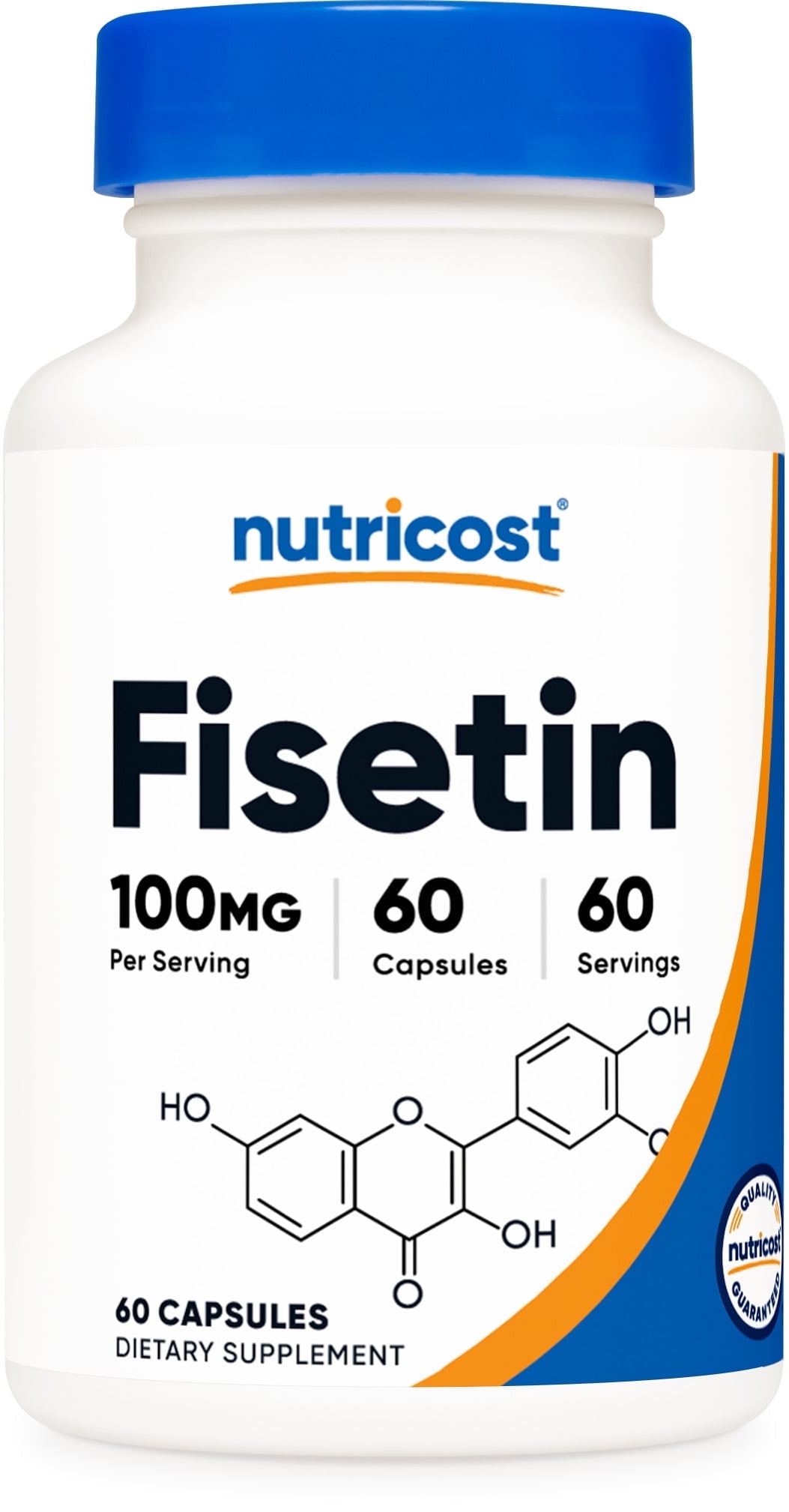 Nutricost Fisetin Capsules (60 Capsules / 100 mg Fisetin Per Serving) | Natural Polyphenol Antioxidant - Non-GMO, Gluten Free, and Vegan Friendly Supplement