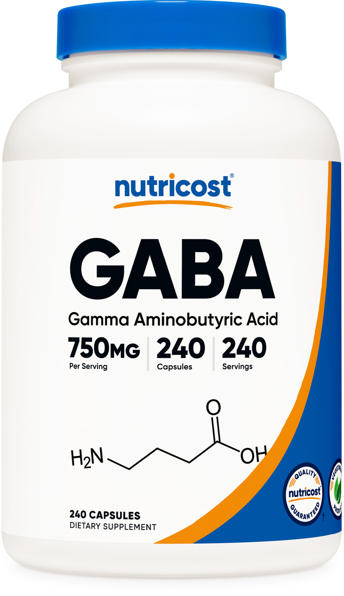 NOW Supplements, GABA (GammaAminobutyric Acid) 500 mg + B6, 100 Veg